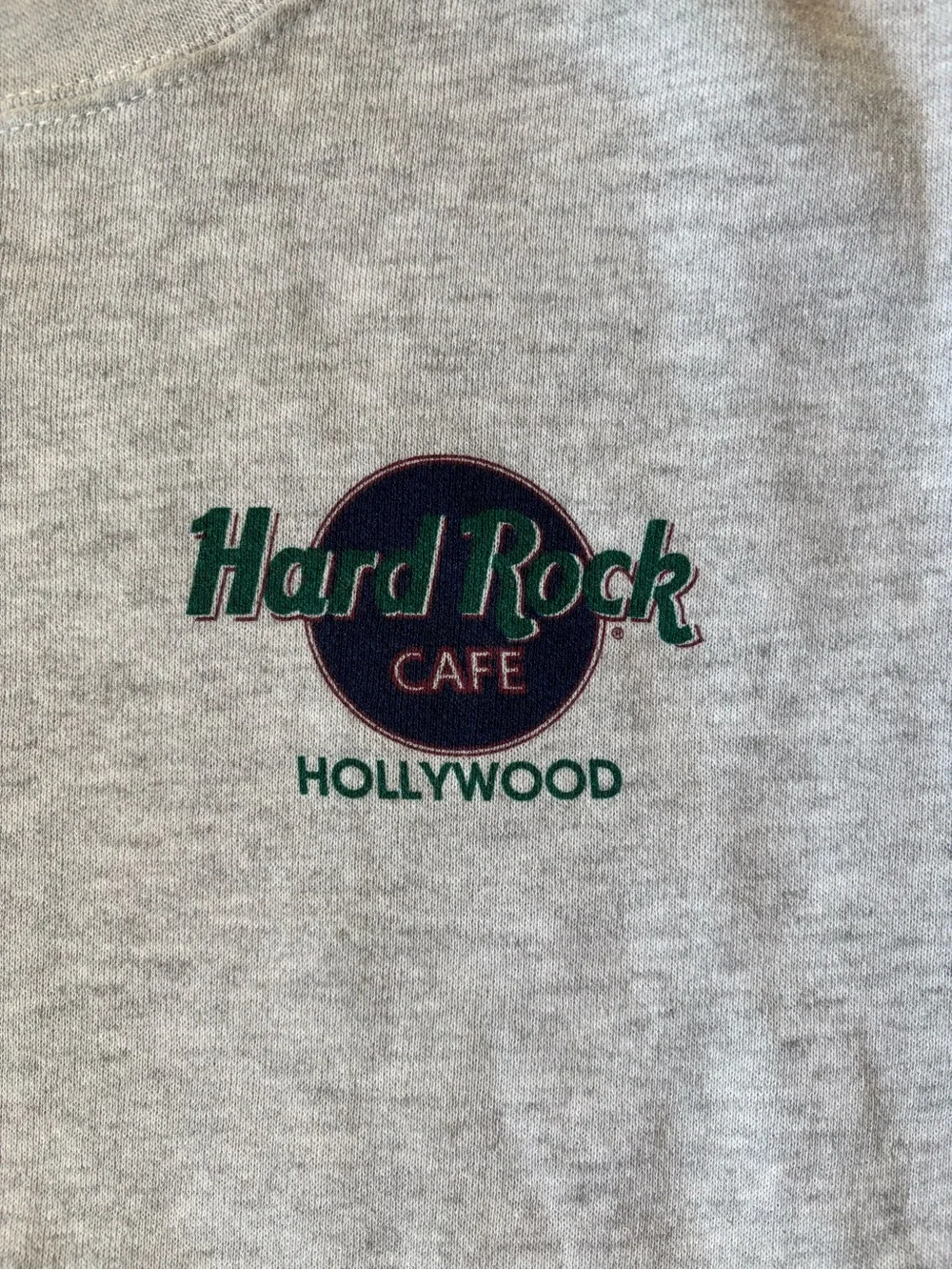 Hard Rock Cafe Hollywood Heather Gray Crewneck Sweatshirt